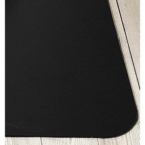 Sort STANDARD stoleunderlag 1200 x 1500 x 2,4