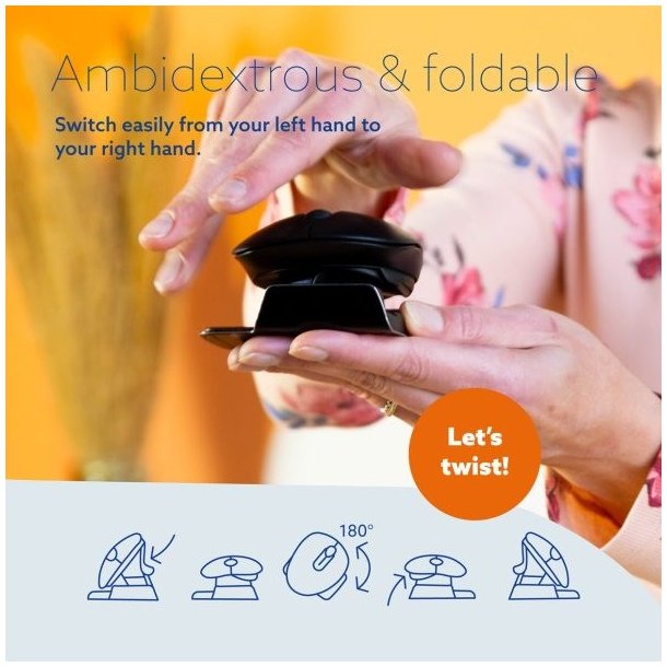 R-Go Twister Ambidextrous Mouse, Ergonomisk mus