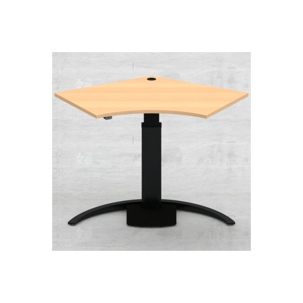 Hve/snkebord med 1 ben 138x92 cm