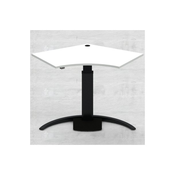 Hve/snkebord med 1 ben 138x92 cm