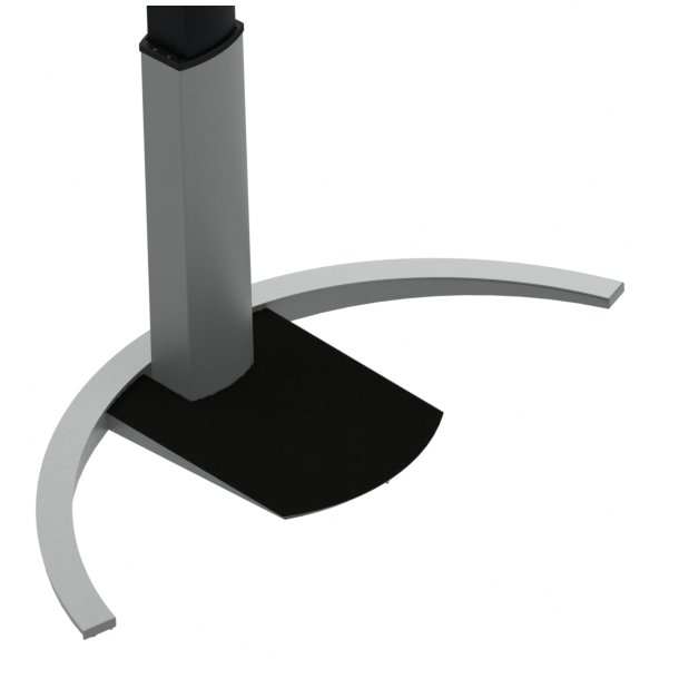 Hve/snkebord med 1 ben 117x90 cm