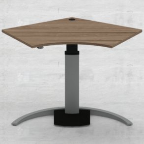 Hve/snkebord med 1 ben 138x92 cm