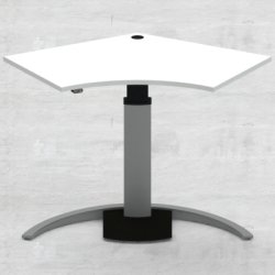 Hve/snkebord med 1 ben 138x92 cm