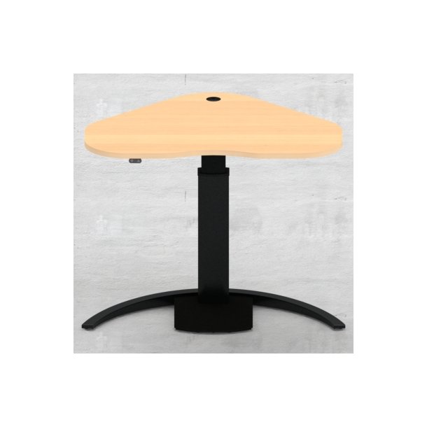 Hve/snkebord med 1 ben 117x90 cm