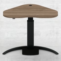 Hve/snkebord med 1 ben 117x90 cm