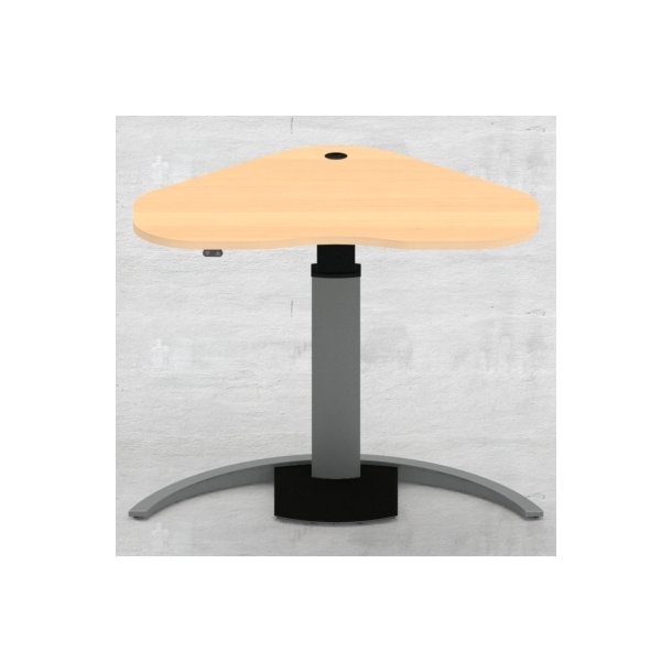 Hve/snkebord med 1 ben 117x90 cm